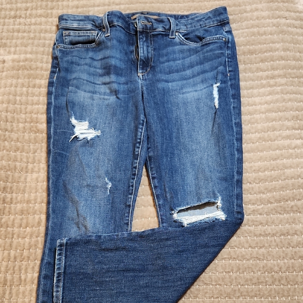 Joe's Jeans Blue Skinny Distressed Denim